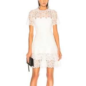 JONATHAN SIMKHAI MIXED MEDIA LACE TEE DRESS